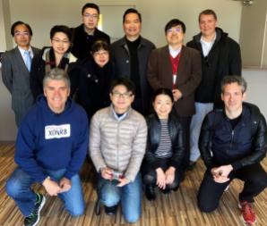 Members of Innocence Project Japan, the Taiwan Association for Innocence, and American representatives before a day of touring in Kyoto