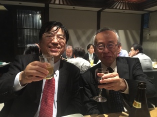 Innocence Project Japan co-founder Mitsuyuki Inaba with lawyer Hiroshi Sato, who got the first DNA exoneration in Japan