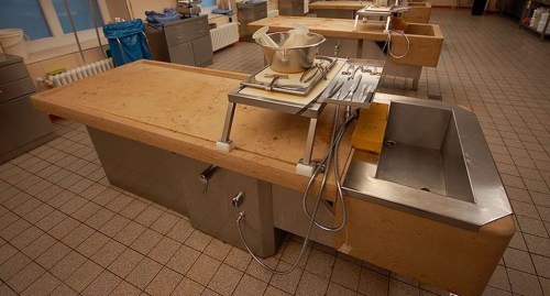 autopsy table